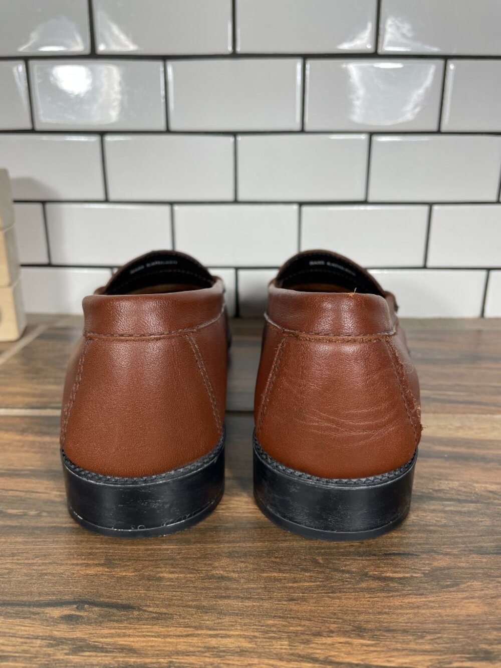 GH Bass Weejuns Kathleen Shoes Womens Size 9 Brown Leather Penny Loafer Flats - Picture 4 of 13